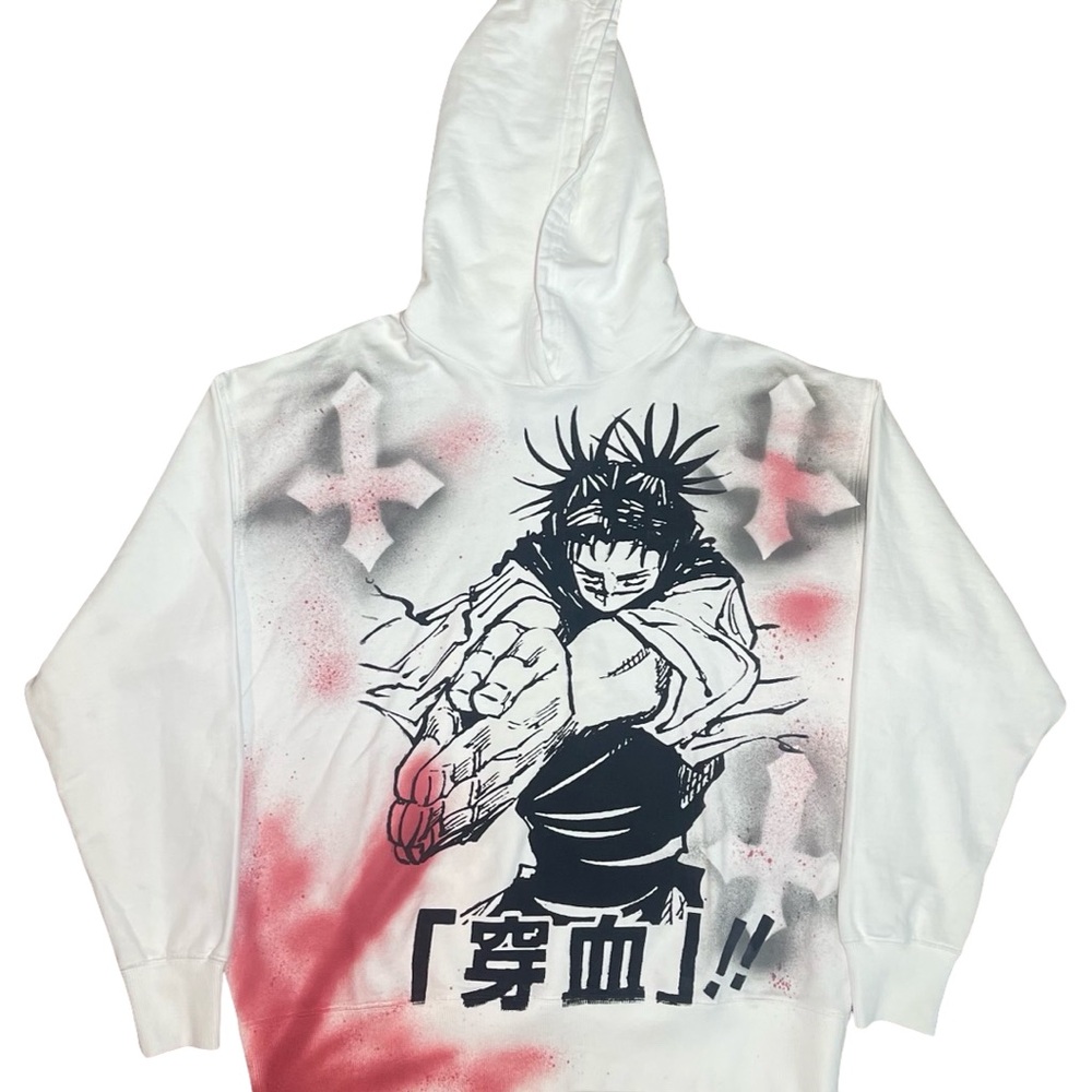 Custom Choso Jujutsu Kaisen Anime Hoodie Spray Graphic Streetwear Size Large